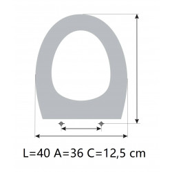 Tampa de sanita VALADARES DURIUS Branco Feito Para Medir