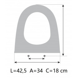 Tampa de sanita VALADARES TWO/TWO SUSPENDIDO Branco Feito Para Medir